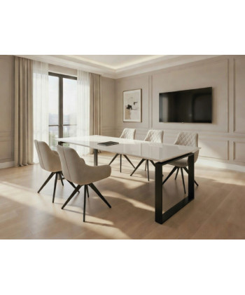 Mesa de reuniones Ofimeet Modern DL con efecto brillo para oficina