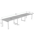 Mesa de reunión OFIMEET CLASSIC ML-PR 360 cms