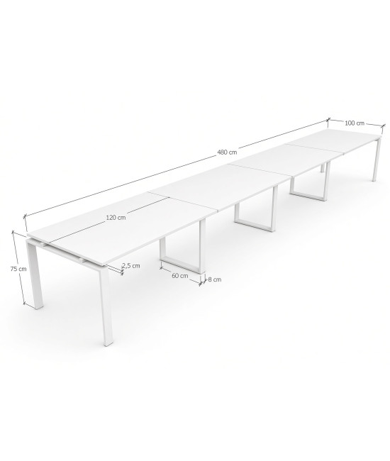 Mesa de reunión OFIMEET CLASSIC ML-PR 480 cms