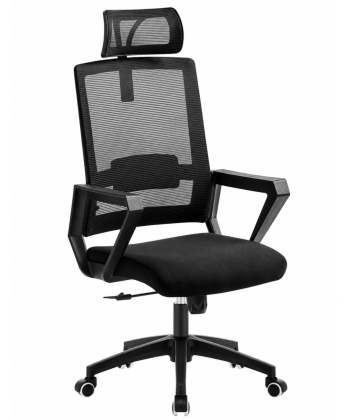 【Sillón de oficina, respaldo de malla y con cabezal ASTON】¡Compra! 2