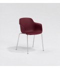 Silla confidente de polipropileno MARGOT 4P. Mejor calidad y precio