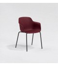 Silla confidente de polipropileno MARGOT 4P. Mejor calidad y precio