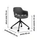 Silla confidente, patas de polipropileno, MARGOT. Mejor calidad y precio