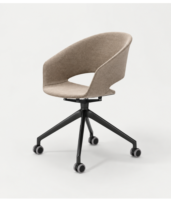 Silla giratoria, tapizada, DALIA. Mejor calidad y precio