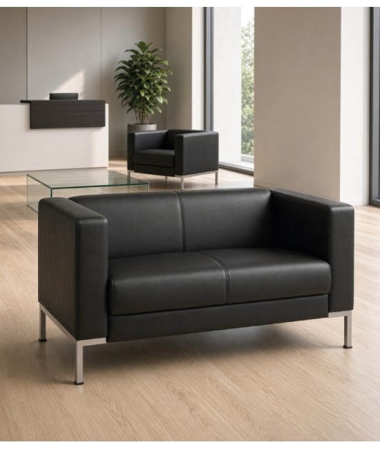 【Sofá de 2 plazas para recepción o salas de espera CAVIRA 2PT】¡Compra!