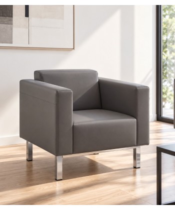 【Sillón de 1 plaza para recepción】Sillón sala de espera o descanso. Sillón en conjunto con sofá..