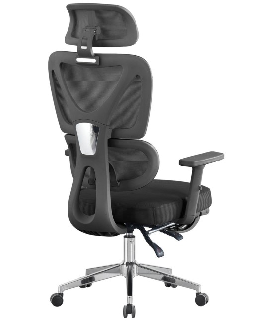 Sillón ergonómico alto, con respaldo de malla, DURBUY