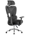 Sillón ergonómico alto, con respaldo de malla, DURBUY