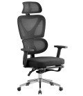 Sillón ergonómico alto, con respaldo de malla, DURBUY