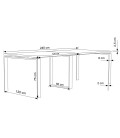 Mesa de reuniões OFIMEET CLASSIC ML-PR 240x120 cm
