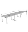 Mesa de reunión OFIMEET CLASSIC ML-PR 360x120 cms
