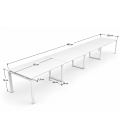 Mesa de reunión OFIMEET CLASSIC DL-PR 480x120 cms