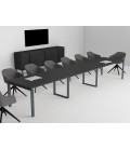 Mesa de reuniões OFIMEET CLASSIC NEW-PR 360x100 cm