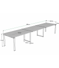 Mesa de reunión OFIMEET CLASSIC NEW-PR 360x120 cms
