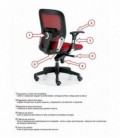 【Sillón giratorio respaldo en malla BRISTON CG】Mejor Calidad y Precio