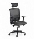 ▷ Silla giratoria con soporte lumbar y cabecero regulable