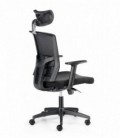 ▷ Silla giratoria con soporte lumbar y cabecero regulable