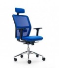 【Silla giratoria HIMILCE-C, respaldo de malla con cabezal】¡Compra!