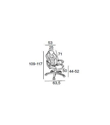 【Sillón de oficina tapizado en ecopiel HAMILTON】Compra Mejor Precio