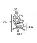 【Sillón de oficina tapizado en ecopiel HAMILTON】Compra Mejor Precio