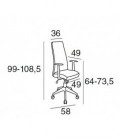【Sillón giratorio basculante MAKOKE】Mejor Calidad y Precio