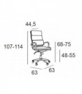 【Sillón ejecutivo, giratorio de respaldo alto DREAM】Mejor Precio