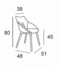 【Silla confidente tapizada GRETA】Mejor Calidad y Precio