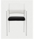 【Silla fija con respaldo ergonómico de PVC MAVINA】Mejor Precio