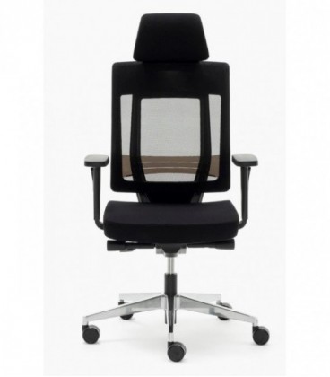 【Sillón giratorio de respaldo alto con cabecero integrado MARENTEL AGN】