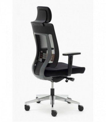 【Sillón giratorio de respaldo alto con cabecero integrado MARENTEL AGN】