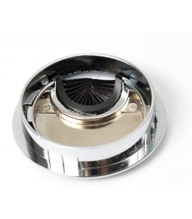 Pasacables redondo cromado 2