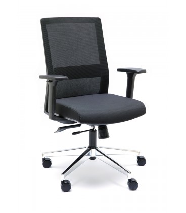 Silla giratoria con respaldo alto de malla  NIZA