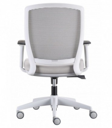 Sillón de oficina Luna con cabezal incorporado y tapizado en napel