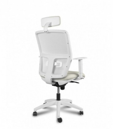 ▷ Silla Oficina Operativa Kerry Cabezal | Carcasa Blanca o Negra