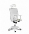 ▷ Silla Oficina Operativa Kerry Cabezal | Carcasa Blanca o Negra