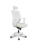 ▷ Silla Oficina Operativa Kerry Cabezal | Carcasa Blanca o Negra