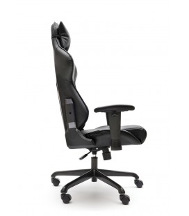 Sillón Giratorio de estilo deportivo MAGOR | Ecopiel negro-gris 2