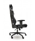 Sillón Giratorio de estilo deportivo MAGOR | Ecopiel negro-gris