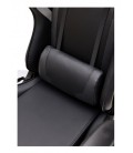 Sillón Giratorio de estilo deportivo MAGOR | Ecopiel negro-gris