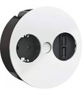 Toma de corriente escritorio + USB, TWIST