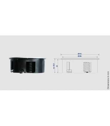 Toma de corriente escritorio + USB, TWIST