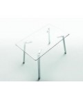 Mesa de vanguardia, tapa cristal