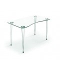 Mesa minimalista de cristal pequeña NEW ARIES para estudio
