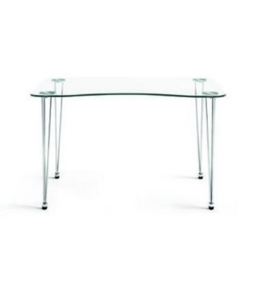 Mesa minimalista de cristal pequeña NEW ARIES para estudio