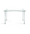Mesa minimalista de cristal pequeña NEW ARIES para estudio