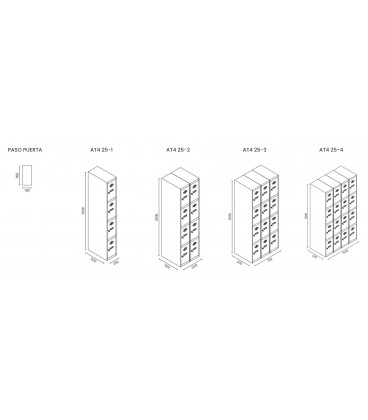 Taquilla 4 puertas AT4