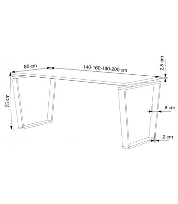 Mesa de oficina Geo ML