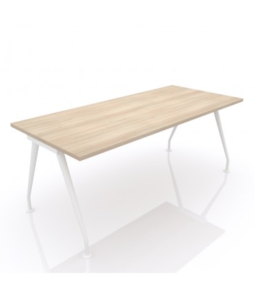Mesa de oficina moderna C&C-ML patas tubulares de metal