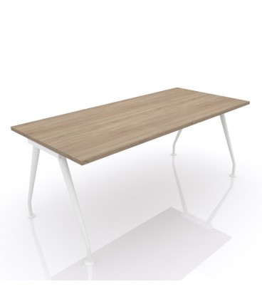 Mesa de oficina moderna C&C-ML patas tubulares de metal