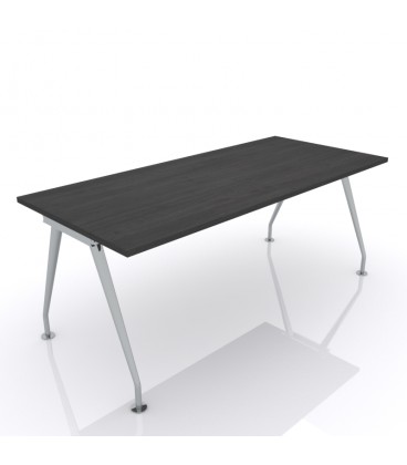 Mesa de oficina C&C-ML-AC metal tablero bilaminado patas cónicas